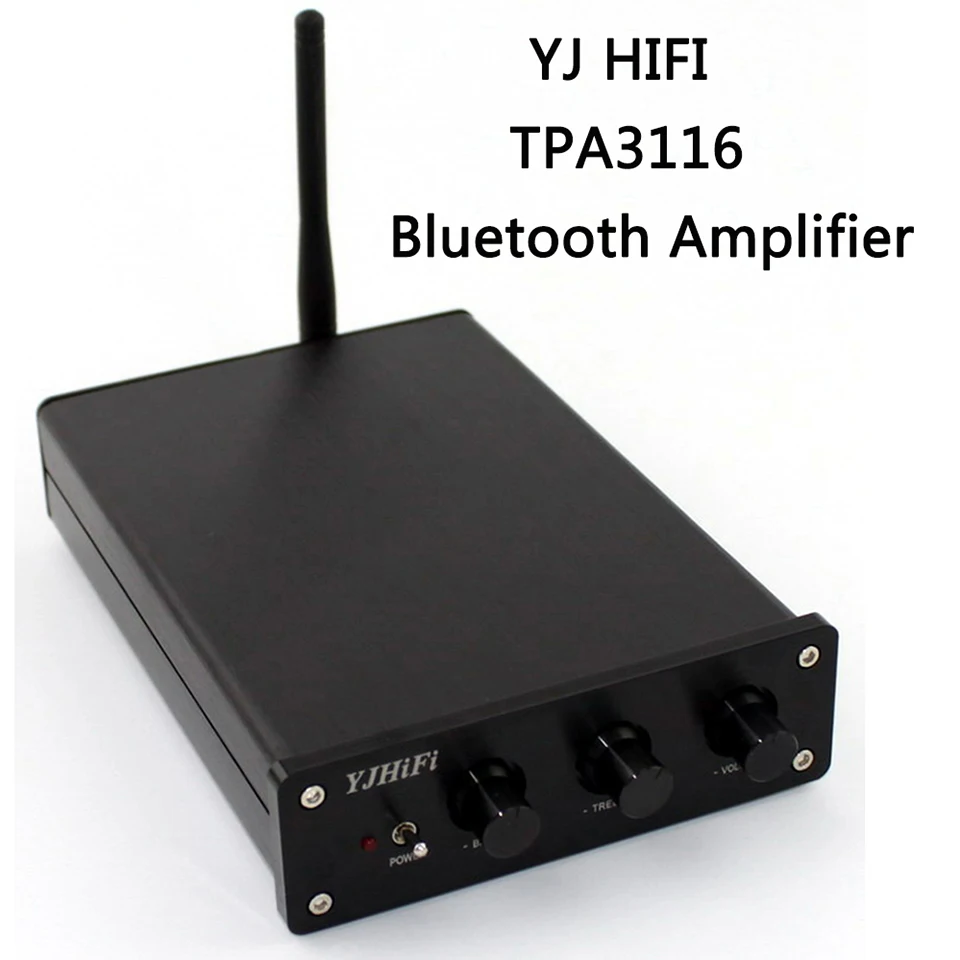 YJ HiFi Channels 2.1 100W+2x50W Mini TPA3116 Aluminum shell Bluetooth 4.0+Bluetooth antenna Optional + 24v Power Adapte