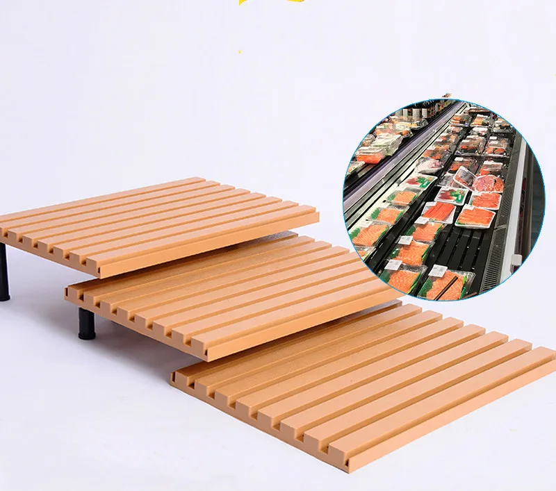 

Freezer Shelf Bottom Filler Mat Shelf Storage Accessories Bracket Plate Supermarket Freezer Plastic Pad Merchadise Divider Rack