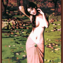 MOLEK DIY картина маслом по номерам секс леди Классическая раскраска на холсте домашний Декор стены книги искусству изображение для гостиная