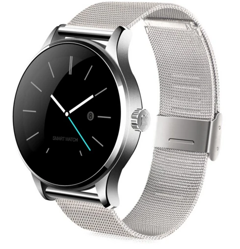 COXANG K88H Смарт часы Bluetooth Dail вызов сообщение Smartwatch телефон монитор сердечного ритма наручные часы для Android IOS Xiaomi huawei - Цвет: Silver Steel Strap