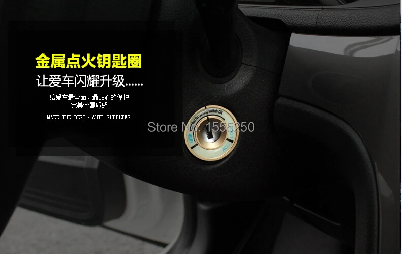 Авто светящаяся крышка ключа зажигания, украшение отверстий зажигания кольцо для volkswagen vw polo, golf, passat, jetta, tiguan
