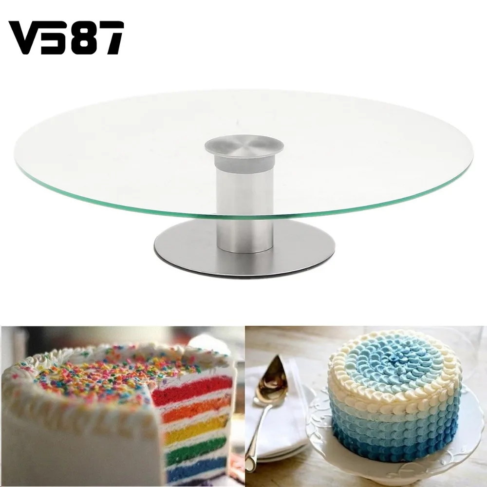Cake Stand Platter Turntable Mouse Over Image To Zoom 360 Revolving Cupcake Dessert Wedding Birthday Party