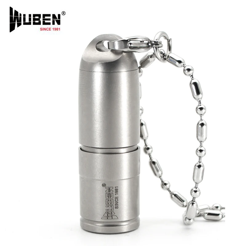 Wuben G338 USB мини перезаряжаемый фонарик из титанового сплава CREE XP G2 max 130 люмен луч