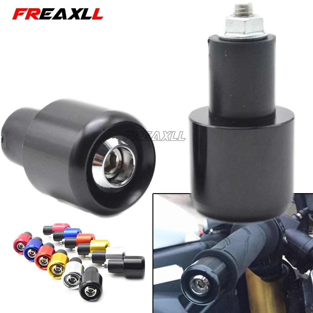 

Universal Motorcycle 22mm 7/8' Motorbike Handlebar Grips Ends Weights Grip Cap Plug For Yamaha MT09 MT07 YZF R1 R6 FZ1 XJR1300