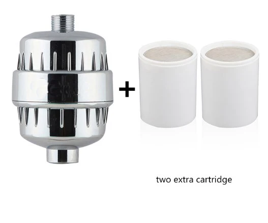 

Water Filter Purifier KDF+Calcium sulfite Shower Bathing Softener Chlorine Removal Attach 2 extra filters