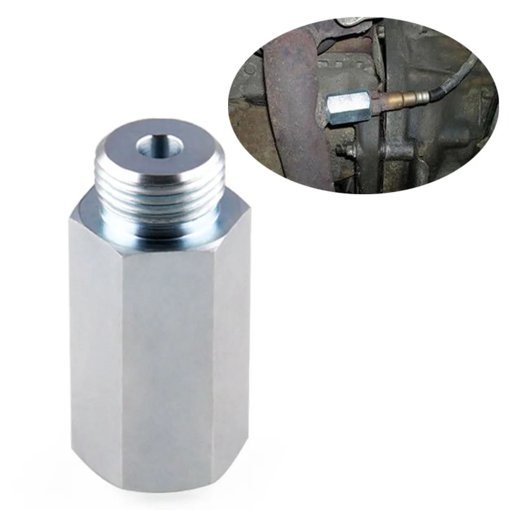 

wupp Universal Exhaust Gas O2 Oxygen Sensor Extender Spacer Joints Converter Remove oxygen sensor connector For M18 x1.5 Jun25