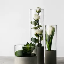Современная стеклянная ваза креативные настольные вазы Гидропонные контейнеры цветочный горшок домашний декор Свадебные украшения своими руками