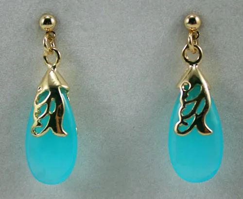 

New Fashion Lady's Elegant Natural Stone Drop Earring