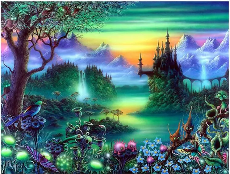 Fairy tale world castle