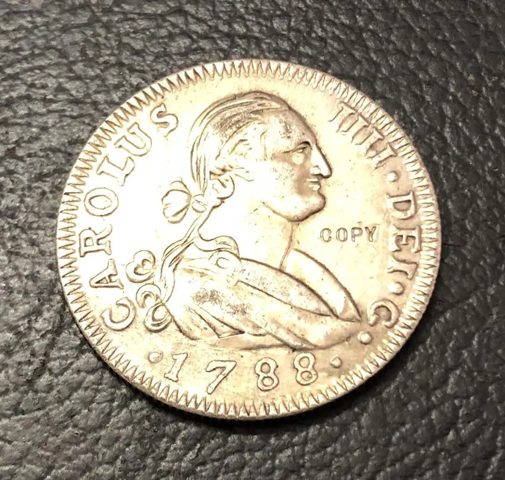 1788 Испания 4 Реала Карлос IV копия монет|coin caliper|coins internationalcoin saver |