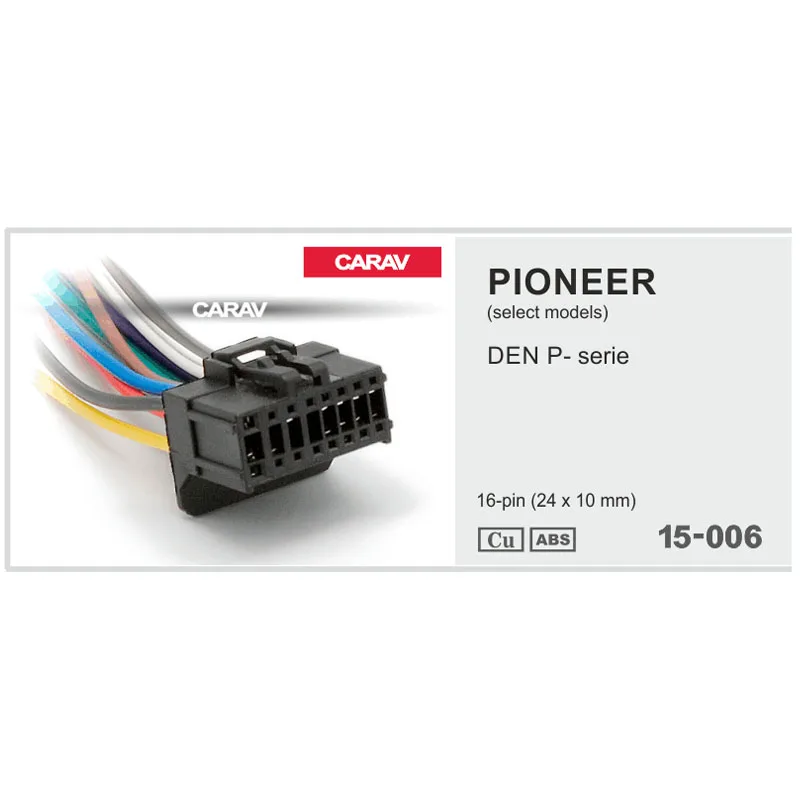 

Carav 15-006 Car ISO Harness Head Cable for PIONEER DEH P-series Stereo Radio Wire Adapter Plug Wiring Connector Cable