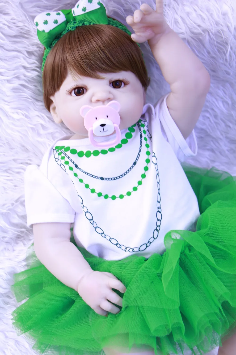 55 см силиконовые куклы Reborn Babies все виниловые с имитацией bebe Детские Модные
