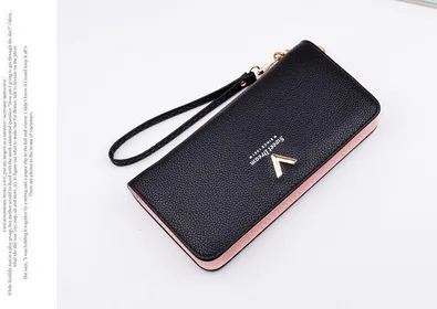 Noir Femelle bleu Femmes En Titulaire rose gris De V Longue Par 200 monnaie Portefeuille Embrayage Cuir Portable Poche Pcs Portefeuilles Téléphone Porte La Pu Ems Dhl Carte Zipper Fille Ou qXpwxpF7