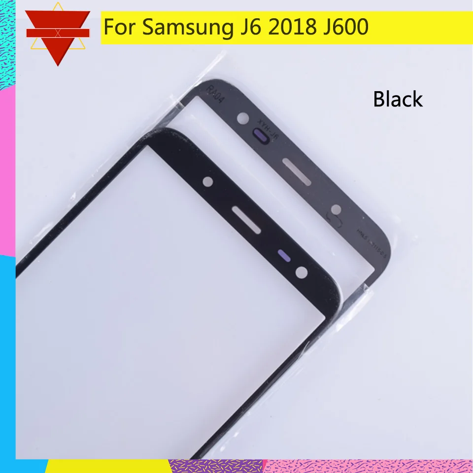 10 шт./лот, для samsung Galaxy J6 J600 J600F, сенсорный экран, внешнее стекло, сенсорный экран, объектив, ЖК-дисплей, переднее стекло для J6+ plus J610