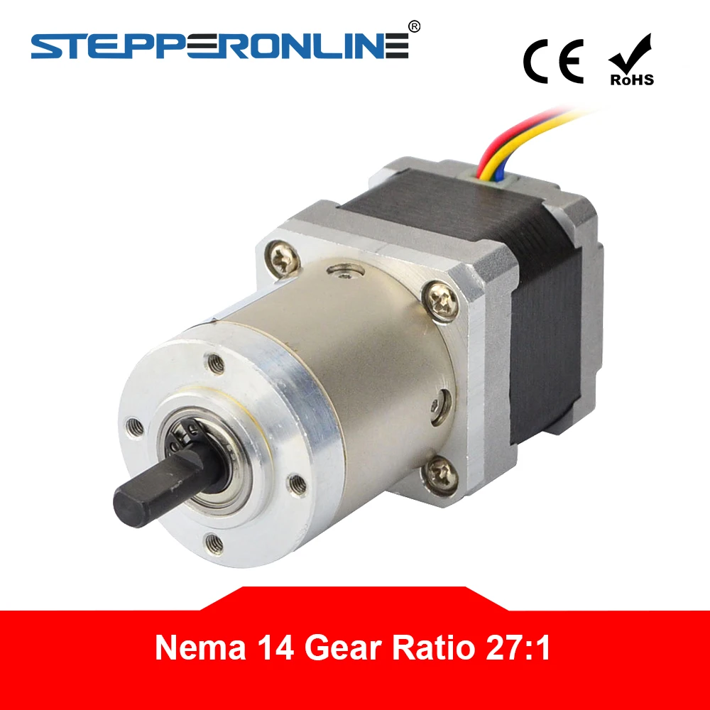 Nema-motor de Passo Engrenagem 27:1 Nema14 Engrenagem para Impressora 3d Cnc Motor Robótico