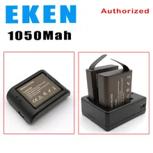 Батарея Eken(PG1050 батареи)+ двойной USB зарядное устройство для SJCAM SJ4000 sj8000 sj9000 H9 H9R H8 H8R H8PRO SOOCOO C30 Спортивная камера