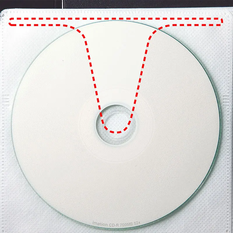 Ymjywl CD чехол 72 дюйма большой объем тип папки коробка высокое качество пакет для