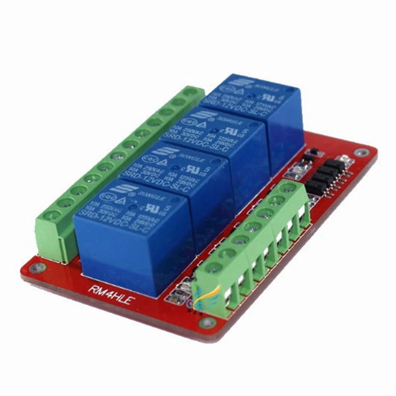 

RM4HLE/4 Photocoupler Relay Module/4 Relay Module/High/Low Level Trigger