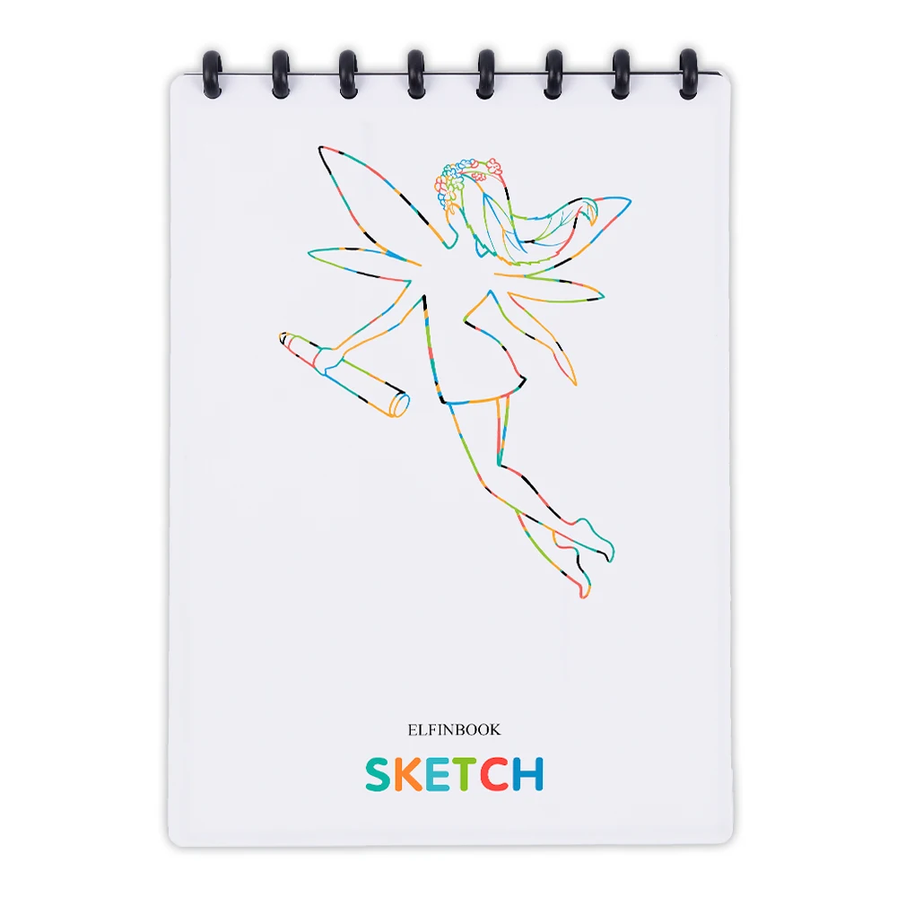 

Elfinbook Sketch Book A4 Pad Washable Drawing Painting Notebook with APP