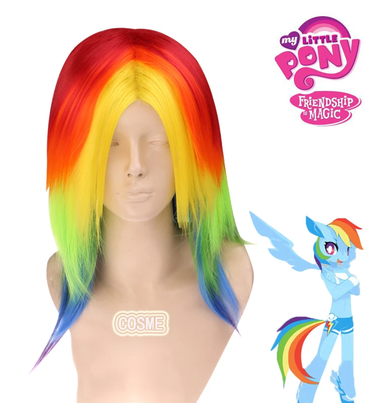 My Little Pony Rainbow Dash cosplay wig Friendship Is Magic anime peruca do  partido frete grátis|wig full|wig partscostumes england - AliExpress
