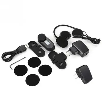 

800M Stereo Motorcycle Bluetooth Interphone Headset LCD Motorbike Helmet Intercom Earpiece
