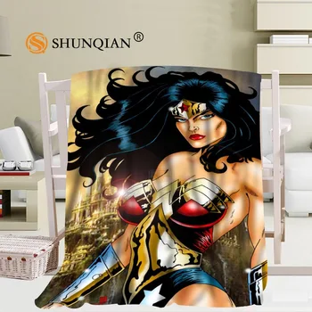 

Custom big size Wonder Woman Blankets for beds Falafel warm winter sleeping sofa blanket 56x80inch 50X60inch 40X50inch