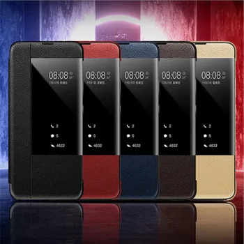 

Genuine mate 20 x Luxury Hard Flip Leather Huawei mate 20 pro 20 Cover Cases Phone Cases For Huawei p20 p10 pro Mate 10 Pro