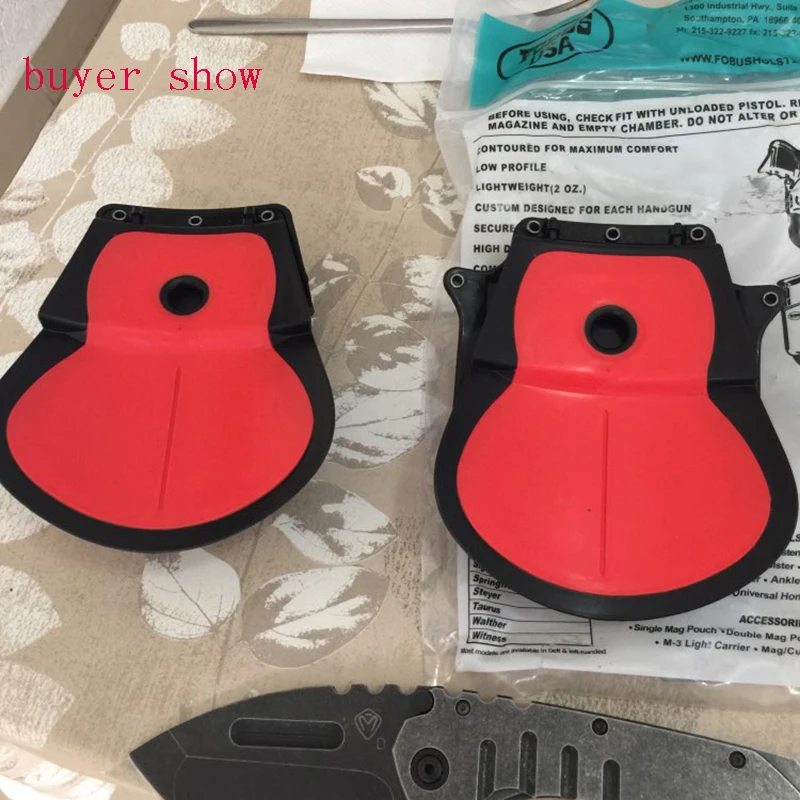 Hot Sell Gun Case For GLOCK 17/19 RH Pistol & Double Magazine Paddle Holster Military Glock Pistol 