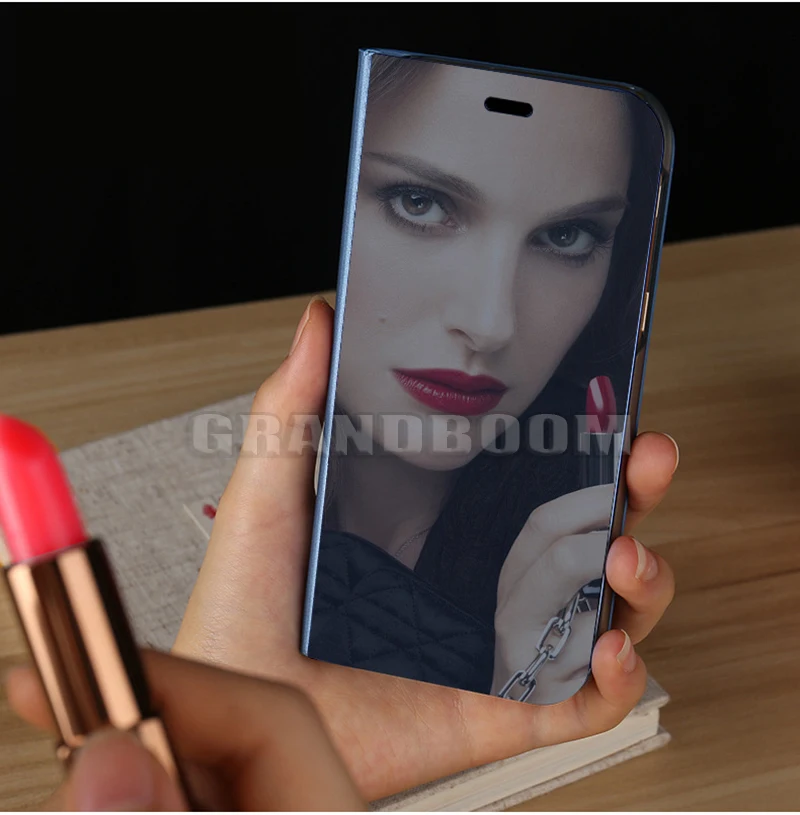 Флип кожаный умный зеркальный чехол для Xiaomi Mi 9T CC9E 9 8 SE A1 Mix Max 3 Redmi 7A 6 K20 Pro 5 Plus Note 7 S2