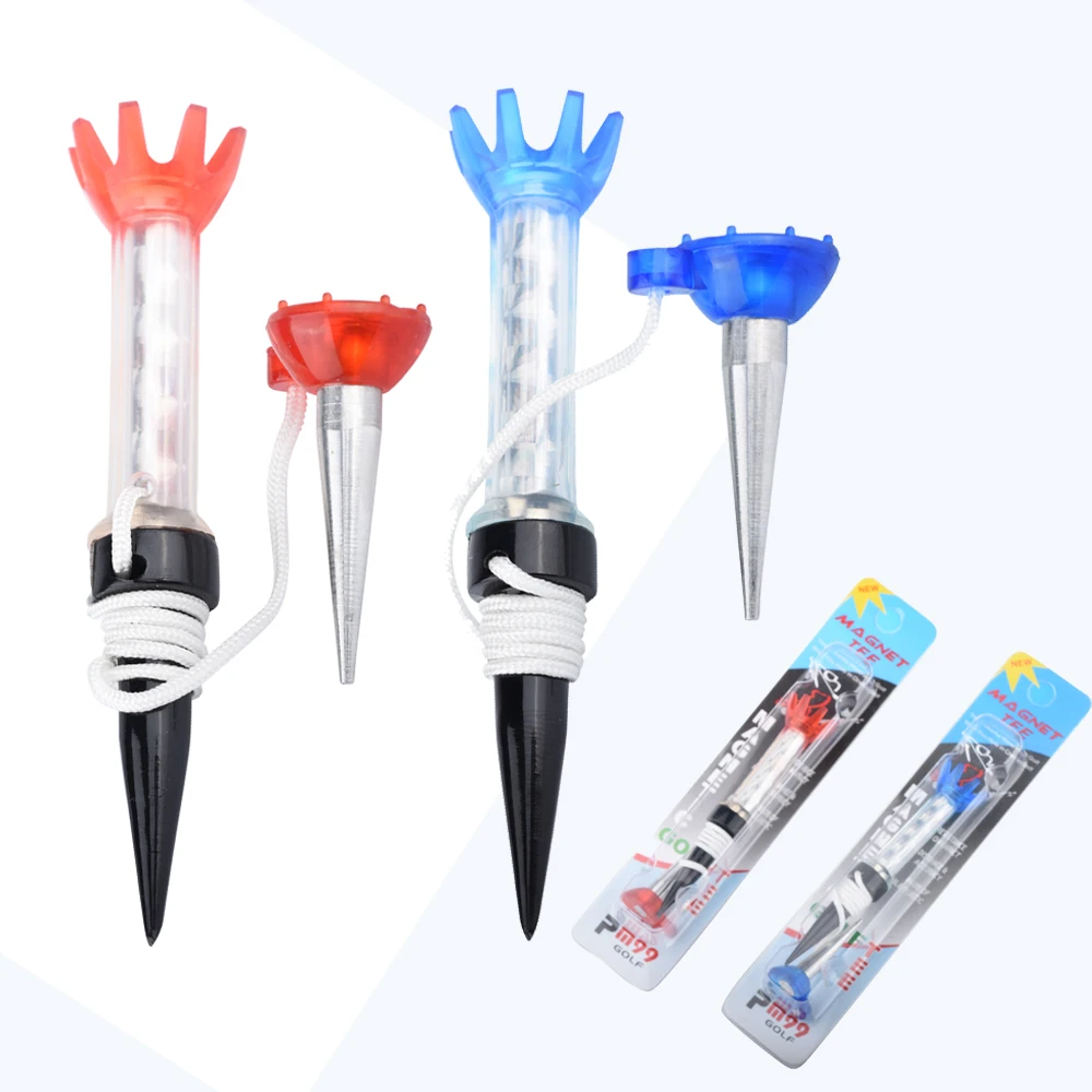 

10Pcs Outdoor Sports 80mm Golf Training Ball Tees Composite Magnetic Step Down Golf Ball Tee Holder Golf Accessories