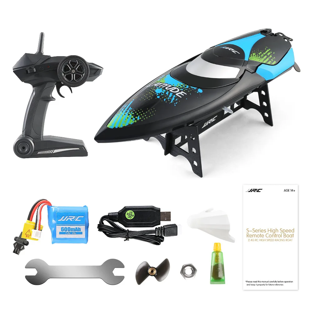 

RC Boat Speedboat 2.4GHz 2CH Portable Mini Remote Control Ship Self-Righting High Speed 25km/H RC Toys
