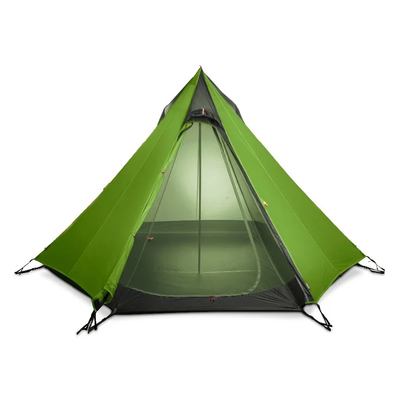 Barraca de Acampamento Credo Flame's 2 3person Pirâmide 15d 3 temporada Revestimento Costura Selada Silnylon Nenhum Pólo Caminhadas Ultraleve 4 High Quality Esporte e Lazer