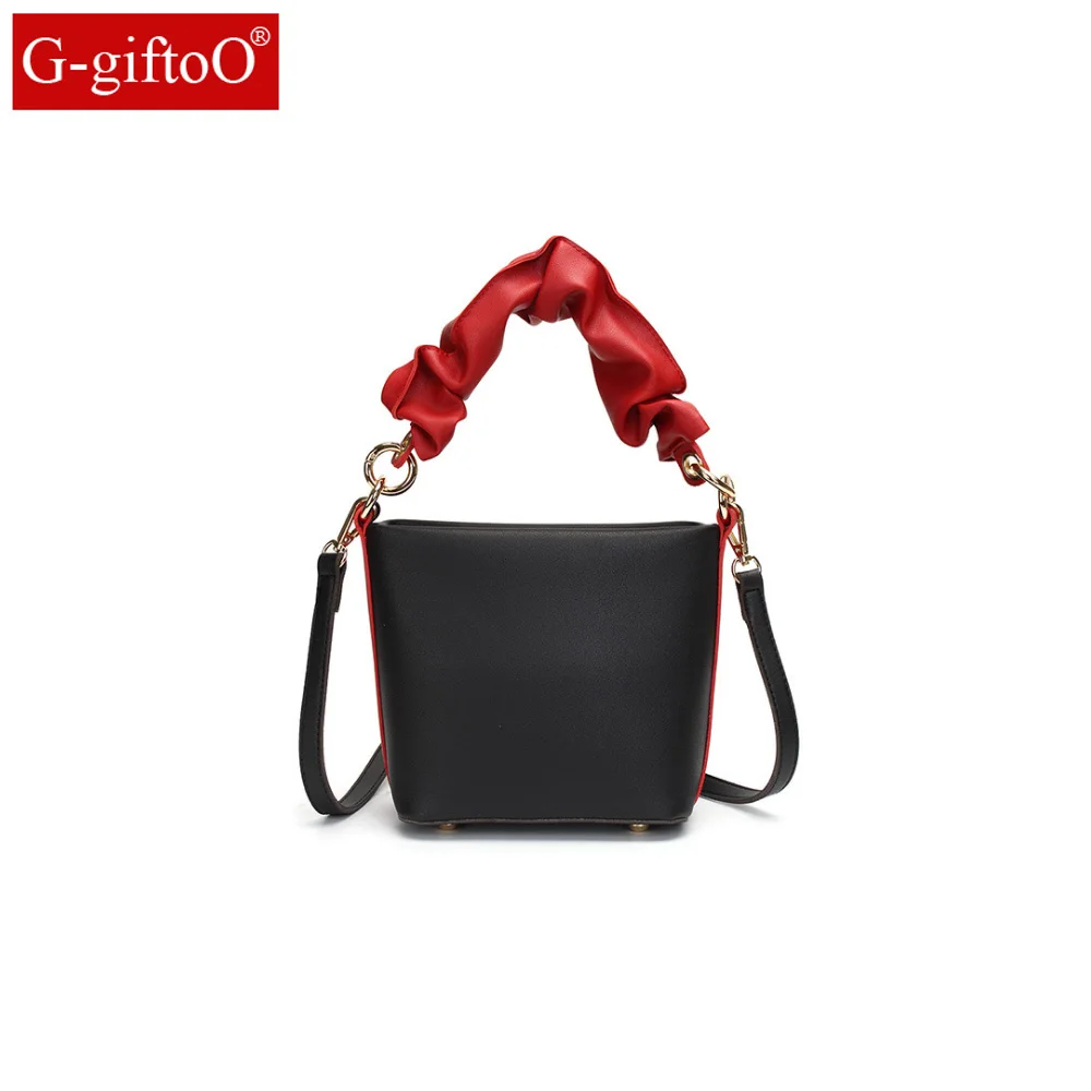 

2019 Genuine Leather Women Bucket Messenger Bag Cow Real Leather Shoulder Bags for Ladies Handbag Bolsa Feminina Small Purse