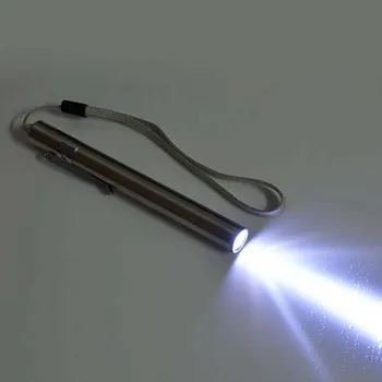 

Fashion Portable Mini Pen Flashlight Stainless Steel USB Rechargeable LED Superbright Electric Torch QJ888