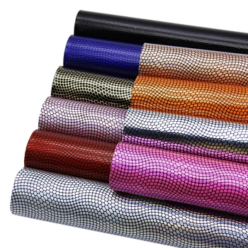 

10pcs/set 20*34cm Dots Bump Texture Laser Holographic Faux Synthetic Leather Fabric,DIY handmade materials for bag shoes,1Yc6484