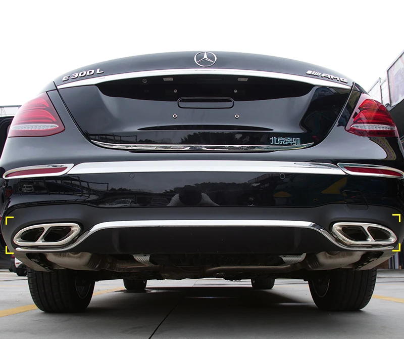 Выхлопная труба для Mercedes Benz GLC E Class C207 Coupe 2014 2017 W212 2 шт.|Шумоглушители| |