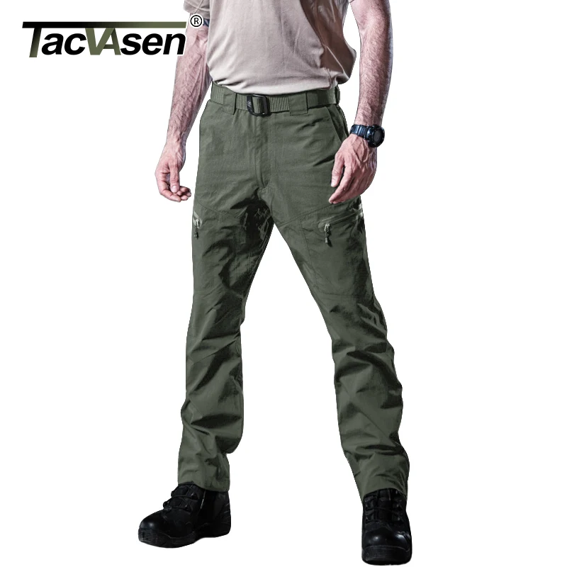 TACVASEN мужская летняя тактическая одежда мужские водонепроницаемые брюки карго военные быстросохнущие Штаны для пейнтбола TD-YCXL-046