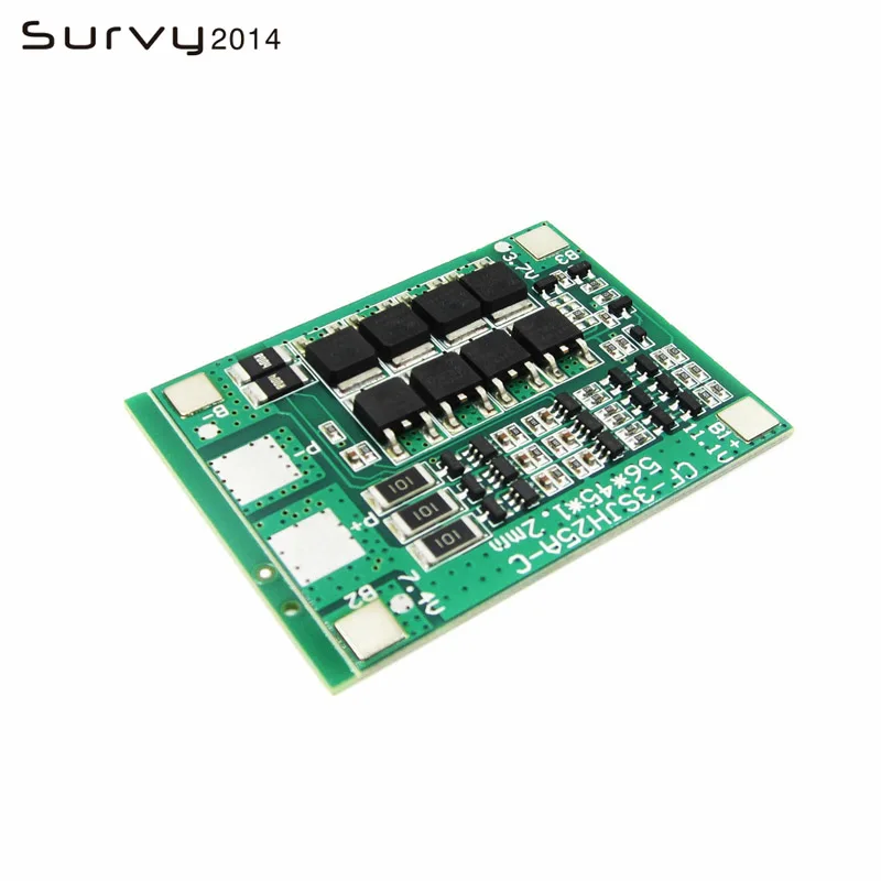 Оригинальный чип 3S 25A Li Ion 18650 BMS PCM Защитная плата с балансировкой для литий