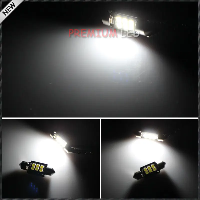 IJDM Xenon White 3535 1 50 &quot36 мм 6418 C5W CANbus светодиодные лампочки без ошибок для карт или