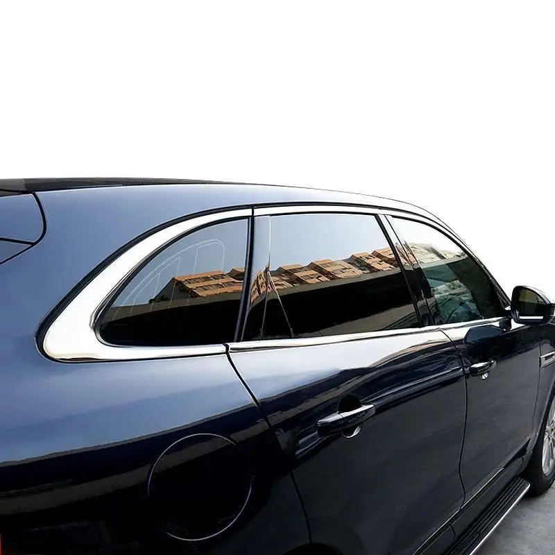 

Modified Automovil Chromium Trunk Window Rear Panels Exterior Fashion Sticker Strip Parts Modification 18 19 FOR Jaguar F-PACE