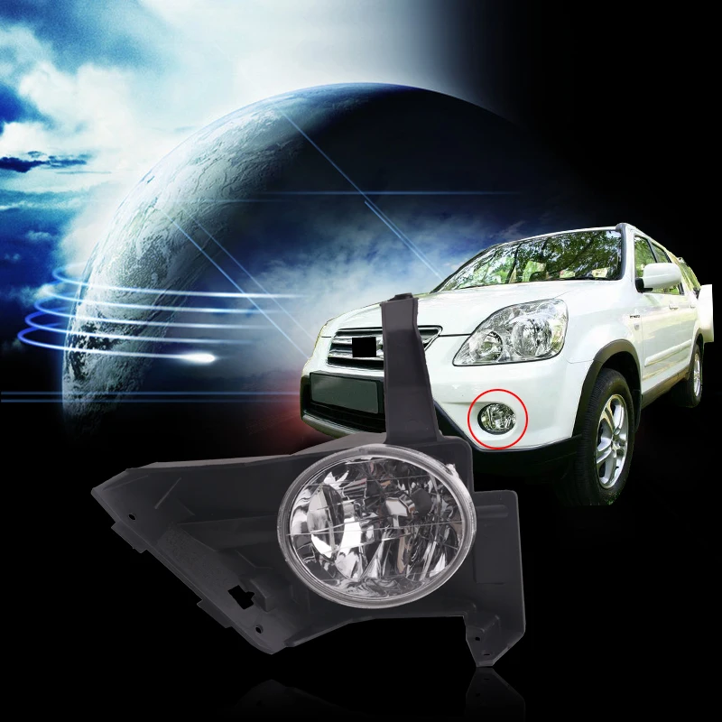 

CAPQX Front Bumper Lamp Foglamp 33951-S9A-H02 33901-S9A-H02 For HONDA CRV RD7 2005 2006 fogLight fog lamp light