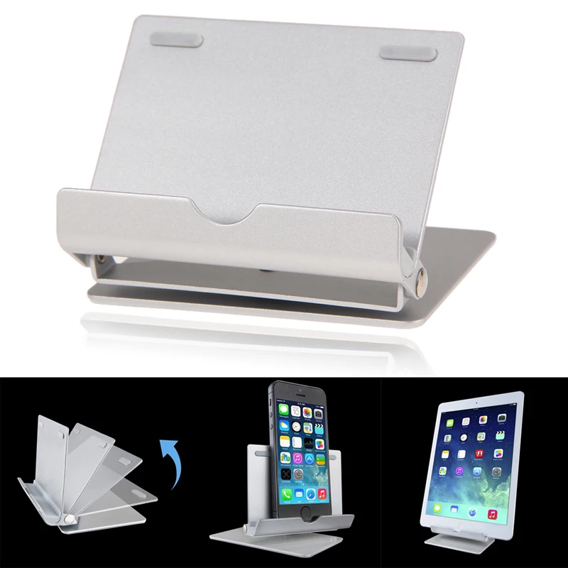 Aluminium Tablet Holder Portable Fold up Desk Stand Holder For iPad