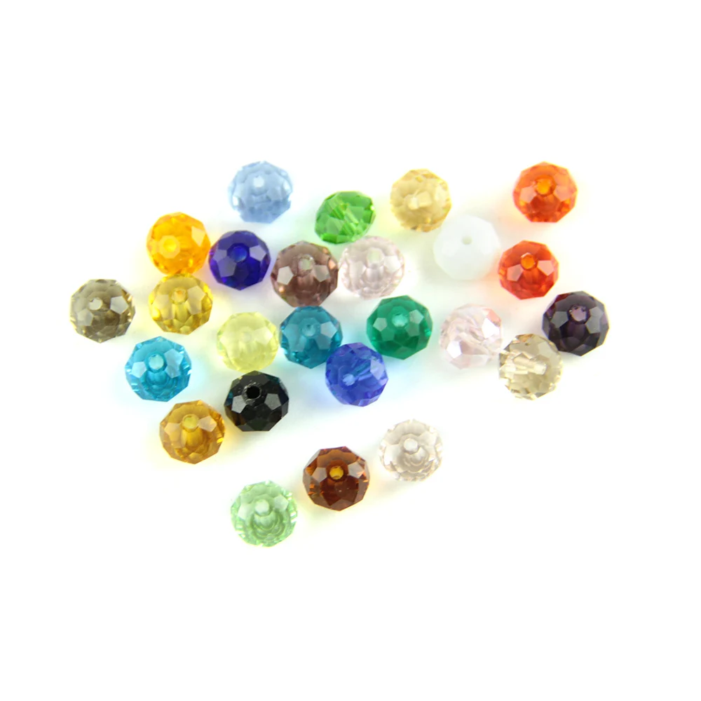 

hbl 2mm 3mm 4mm 6mm 8mm 10mm 12mm Faceted Glass Crystal Rondelle Spacer Beads Crystal Beads for Sale for Jewellery Accessaries