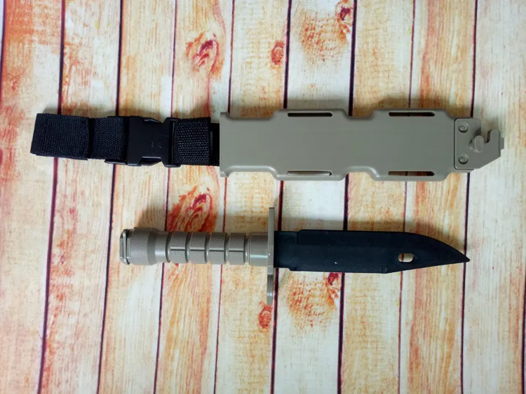 Мягкие резиновые Пластик M9 Стиль Ножи лезвие штык с оболочкой Манекен Модель комплект не действительно Ножи