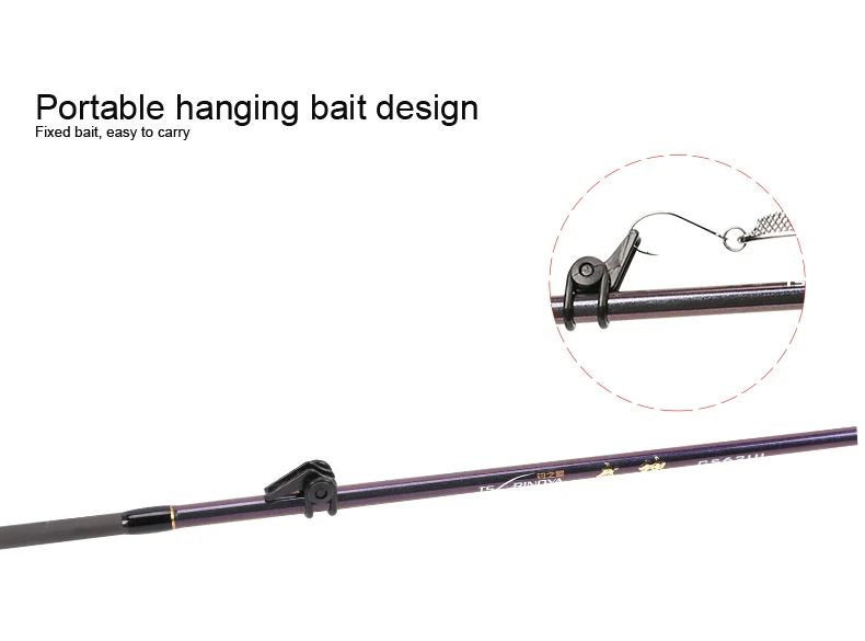 Tsurinoya 4' 6 UL Carbon Spinning Rod 1-6g Lure Weight, 2-6lb Line Weight Ultralight Fuji Fishing Rod Carbon Ul Spin Rod  (14)