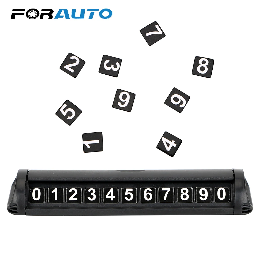 

Car Temporary Parking Card Self-adhesive Car Sticker Telephone Number Plate Hidden Switch Car-styling Car Temporary Parking Card