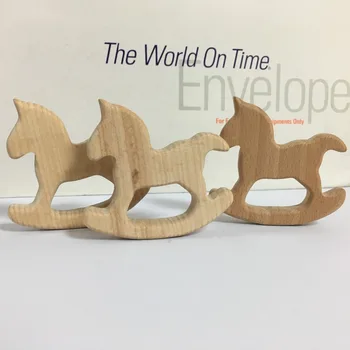 

10PCS Penguins Handmade Natural Newborn Beech Wooden Teether Toys
