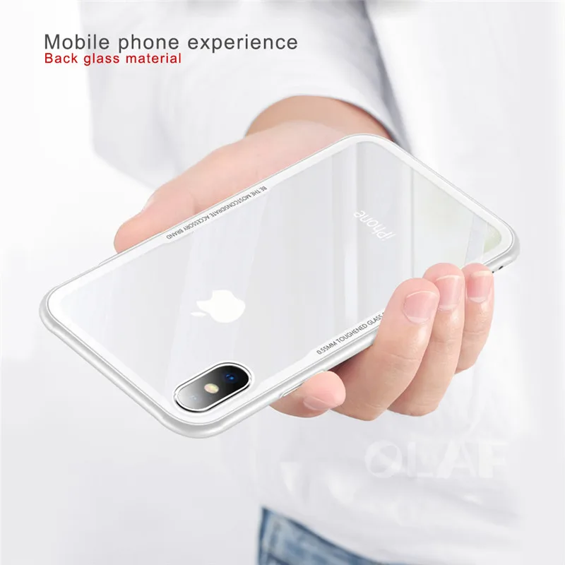 Olaf Tempered Glass Phone Case for iPhone X 10 , 0.55MM Protective Mobile Phone Cover Cases for iPhone 6 7 8 7 Plus Accessories (4)