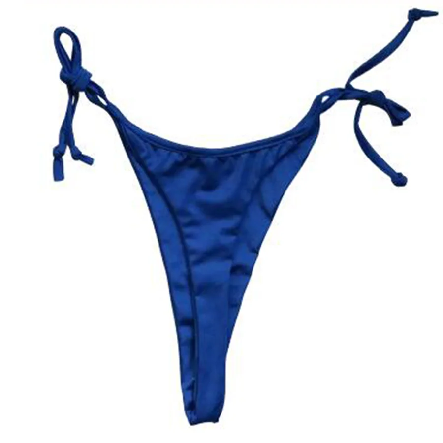 Новинка, сексуальный бразильский женский купальник, стринги, микро мини бикини, женские трусики-стринги, трусики, нижнее белье - Цвет: GSXB041-blue
