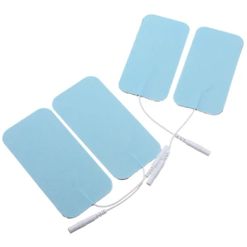 

1 Pair Rectangle Replacement Electrode Pads Blue Cloth Self Adhesive Electrodes for Massagers Machine Accessories Supplies
